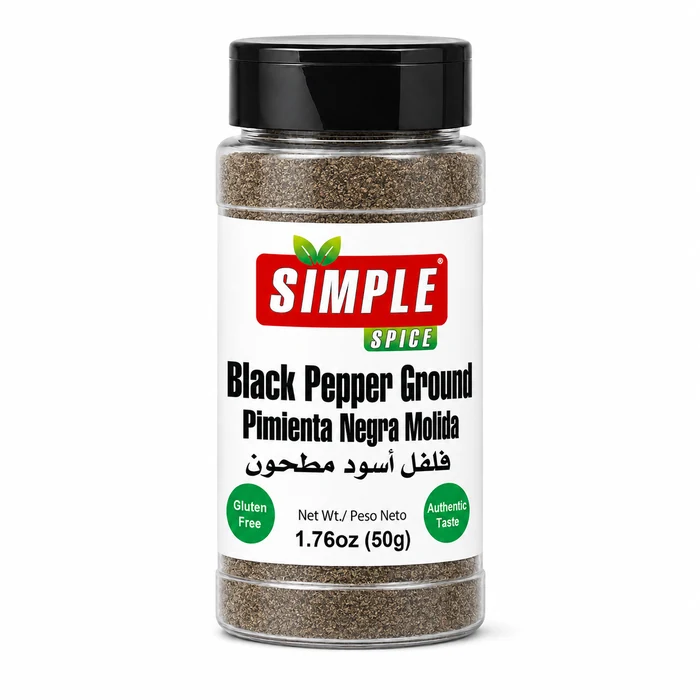 Simple Spice Black Pepper Ground Small shaker